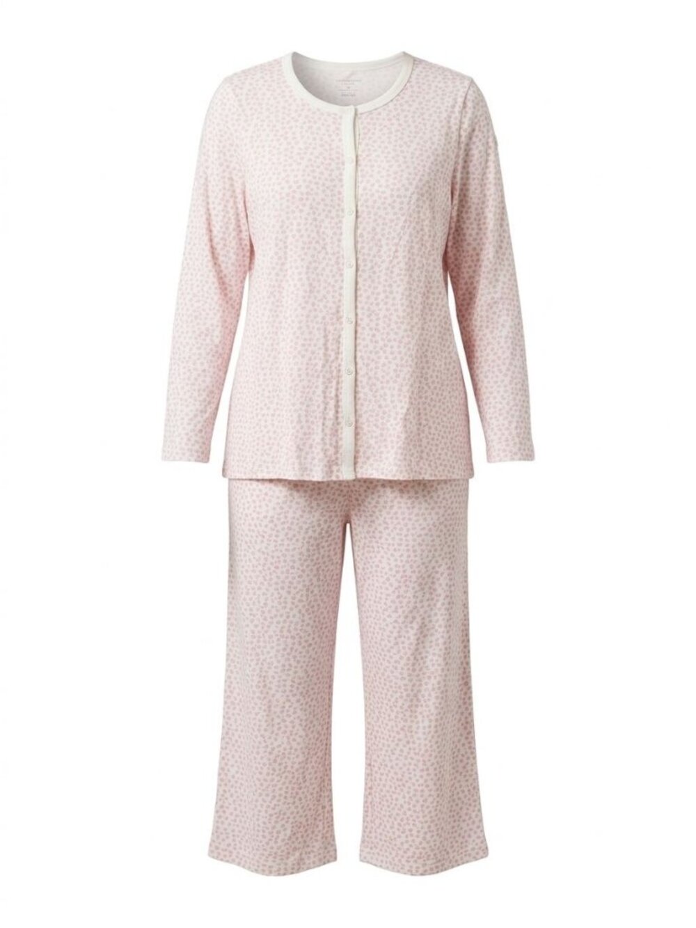 NWT Charter Club Cotton Button Front Pajama Set Sz M Sweet Hearts 100215248MS